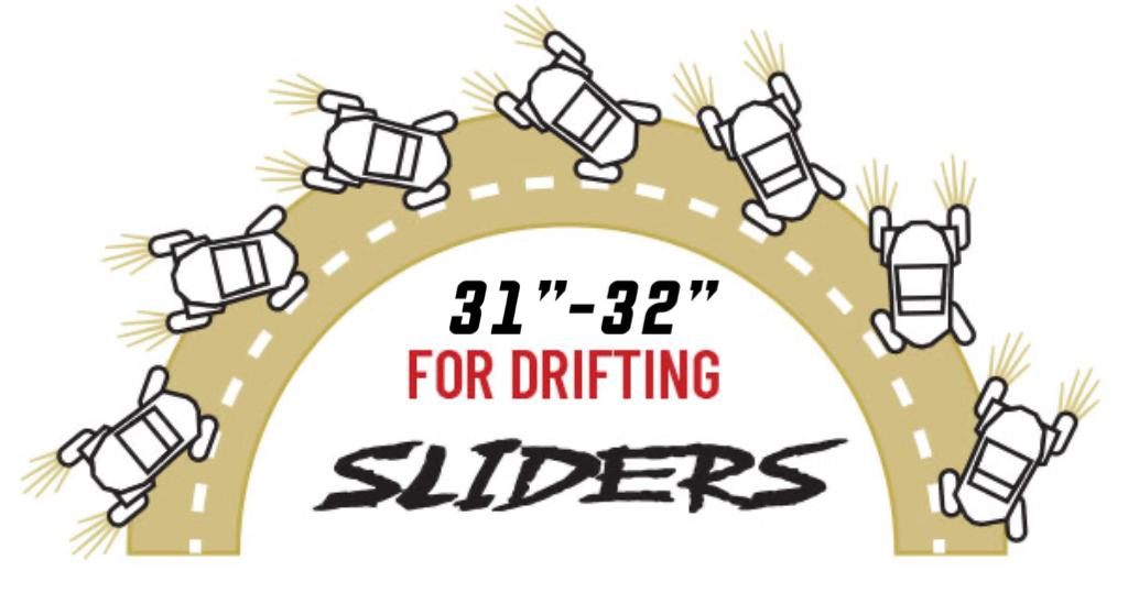 31"-32" SandCraft DESTROYER Slider Paddles and Mohawk Fronts UTV Tire Kit (Set of 4)