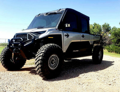 Delta R Beadlock | Satin Black Contrast Cut | UTV Wheel Kit