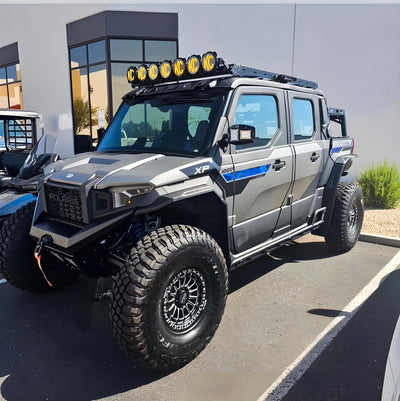 Delta R Beadlock | Satin Black Contrast Cut | UTV Wheel Kit