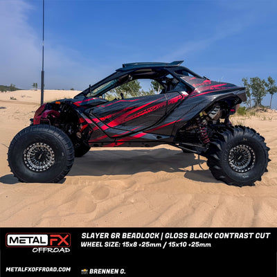 Slayer 6R Beadlock | Gloss Black Contrast Cut