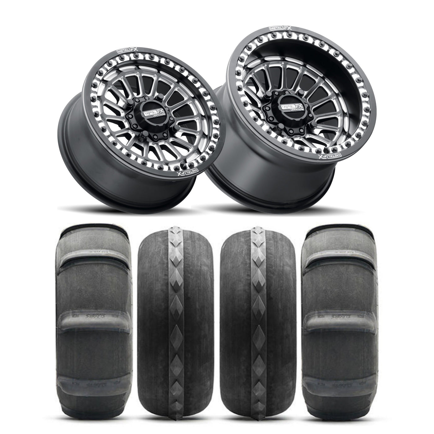 best SAND UTV Beadlock Wheel & Paddle Tire Kit at metal fx offroad