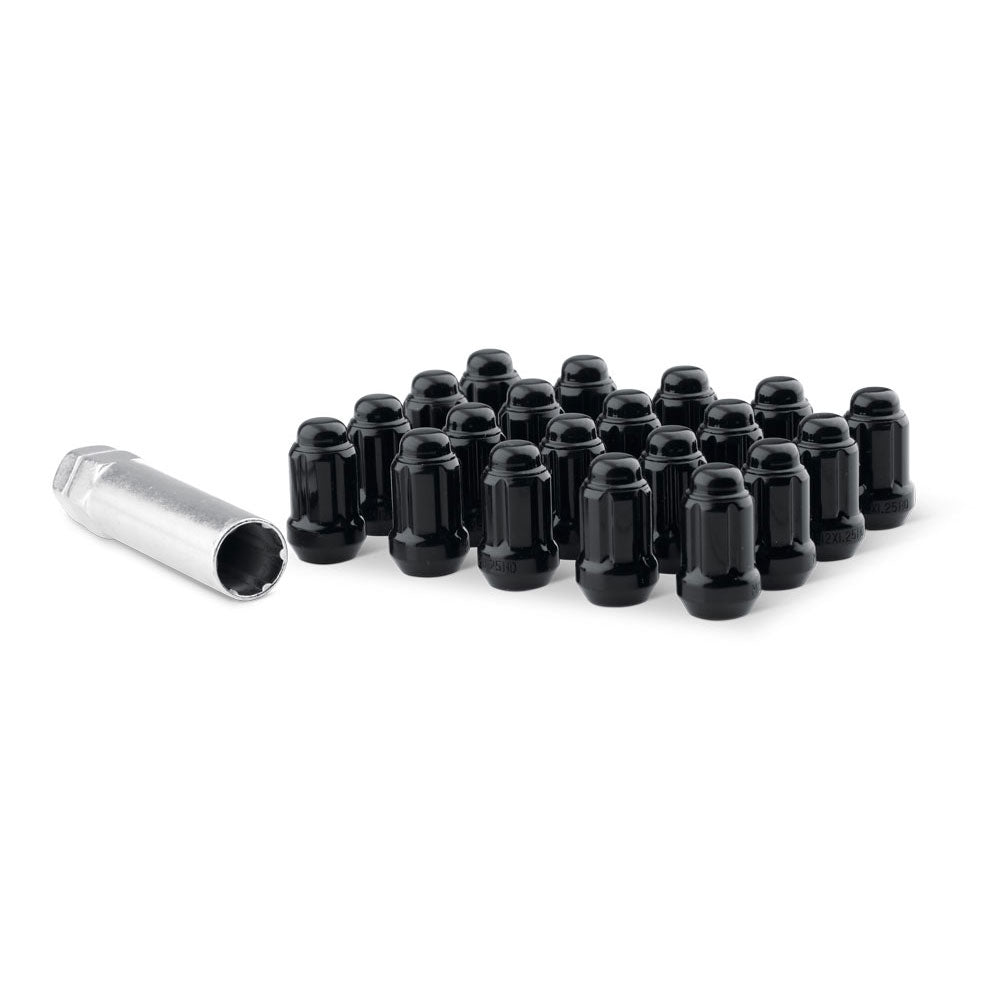 Black Spline Drive Lug Nuts + Socket Metal FX Offroad Wheel Accessories